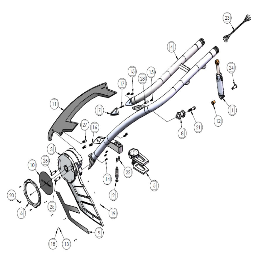 ZFT7 Port Tower Hydraulic Leg 582330BK